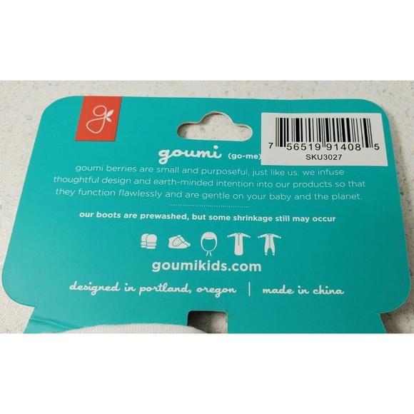 Goumikids Soft Stay On Baby Boots Infant Booties Shoes, 0-3M Floral Print White - Picture 9 of 11